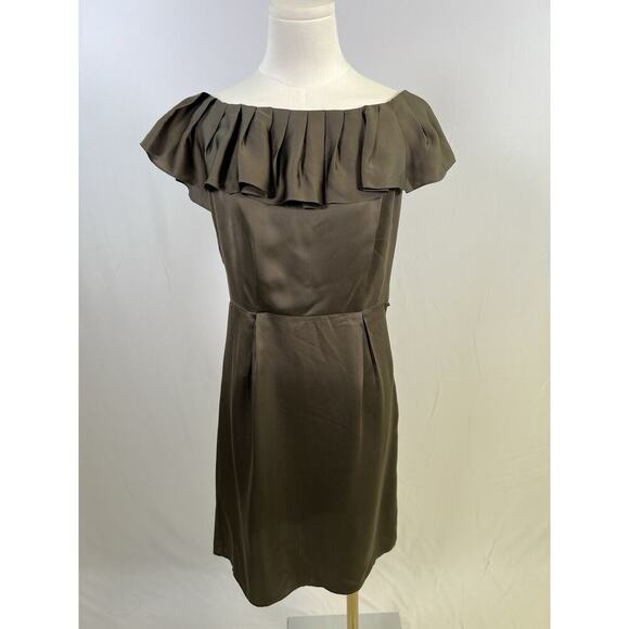 Banana Republic Dresses & Skirts - Banana Republic 100% Silk Sheath Mini Dress Tan Size 4 Party Cocktail